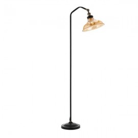 Telbix-Hertel Table & Floor Lamp - Black/Amber